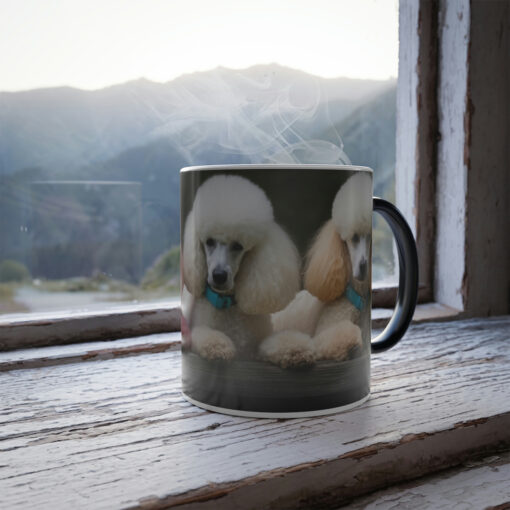 Beautiful Poodles – Magic Mug – Perfect Gift for the Mom, Mama, Sister, Grandma or as a House Warming Present