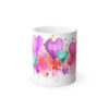 Watercolor Hearts - Magic Mug - Perfect Gift for the Mom, Mama, Sister, Grandma or as a House Warming Present