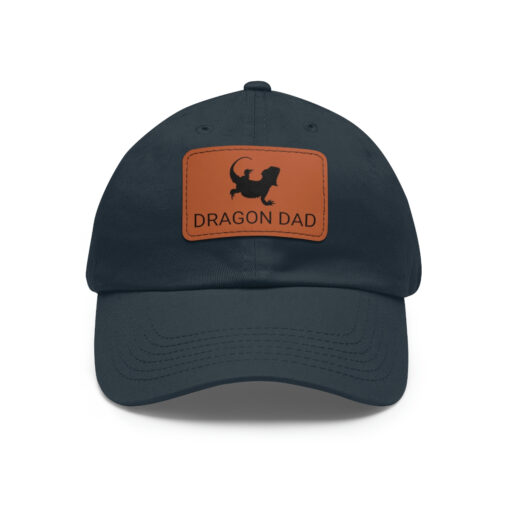 Bearded Dragon Dad Cap with Leather Patch – Perfect gift for the Beardy lover in your family