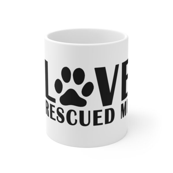 Cat Love Rescued Me White Mug | Cat Lover’s Mug | Perfect gift for the cat lover in your family! | Multiple Colors Available