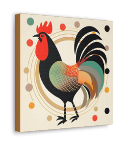 34244 15 247x296 - Mid-Century Modern Style Rooster Canvas Gallery Wraps