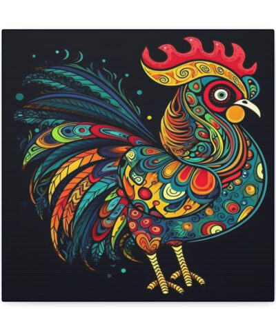 34244 21 400x480 - Meso-American Style Rooster Canvas Gallery Wraps