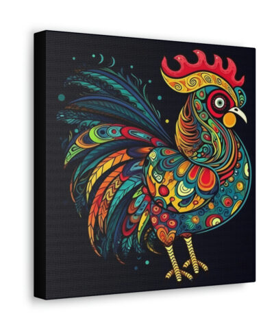 34244 22 400x480 - Meso-American Style Rooster Canvas Gallery Wraps