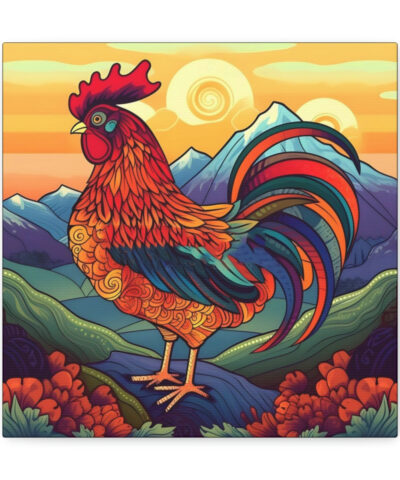 34244 28 400x480 - Meso-American Style Rooster at Sunrise Canvas Gallery Wraps