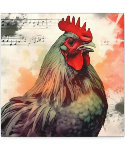 34244 49 400x480 - Grunge Rooster Cackle Canvas Gallery Wraps