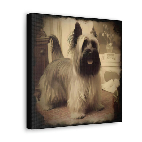 Vintage Victorian Skye Terrier Canvas Gallery Wraps