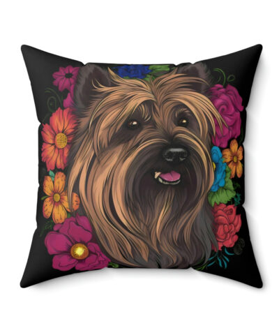 41530 28 400x480 - Floral Skye Terrier Square Pillow
