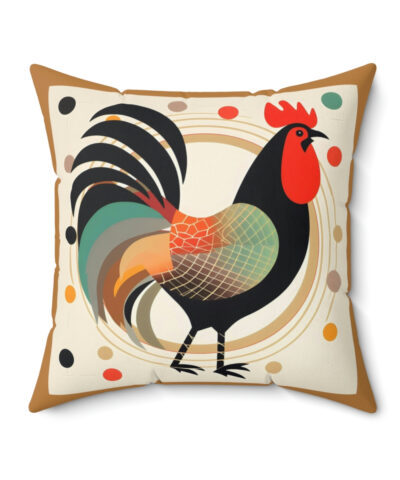 41530 7 400x480 - Mid-Century Modern Style Rooster Spun Polyester Square Pillow