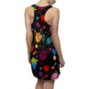 Acrylic Paint Splatter Art Pattern Women's Racerback Dress