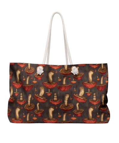 Amanita Muscaria Magic Mushroom Pattern Weekender Bag