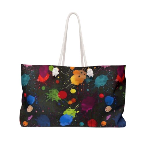 Acrylic Paint Splatters Weekender Bag