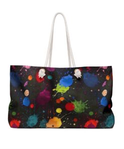 Acrylic Paint Splatters Weekender Bag