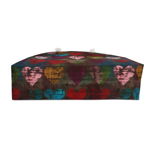 Grunge Hearts Pattern Weekender Bag