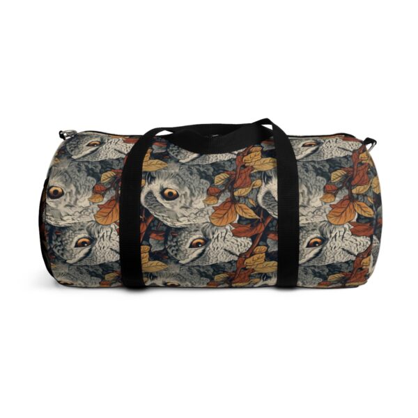 Japandi Style Owl Pattern Duffel Bag