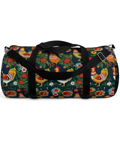 45054 7 400x480 - Scandanavian Folk Art Roosters Duffel Bag
