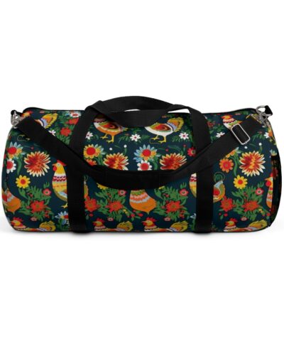 45054 98 400x480 - Scandanavian Style Folk Art Roosters Pattern Duffel Bag