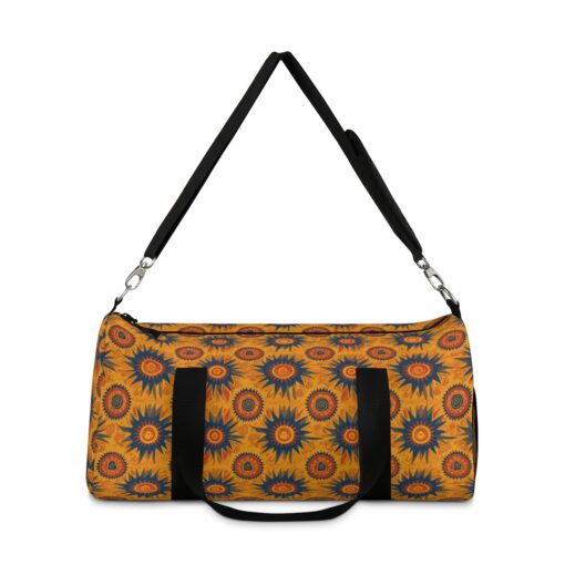 Folk Art Sun Pattern Duffel Bag