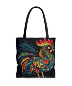 Meso-American Style Rooster Tote Bag
