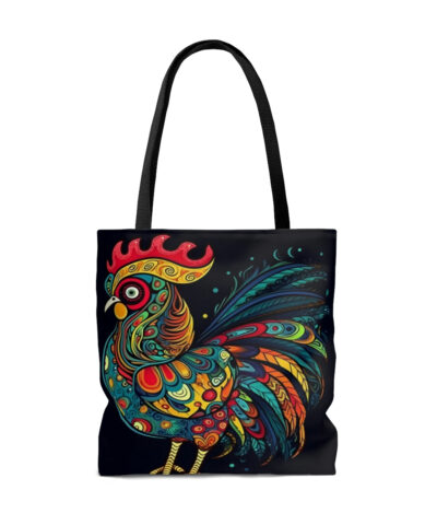 45127 13 400x480 - Meso-American Style Rooster Tote Bag
