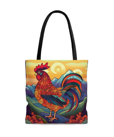 Meso-American Style Rooster at Sunrise Tote Bag