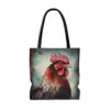 Grunge Rooster Tote Bag