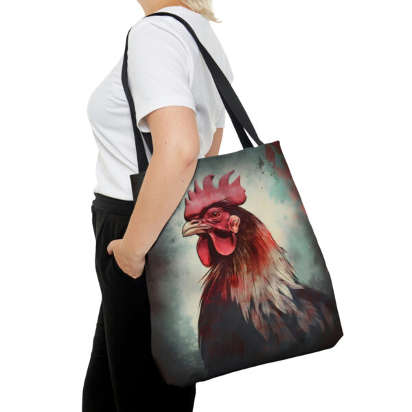 Grunge Rooster Tote Bag