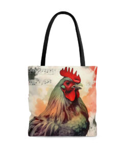 Grunge Rooster Cackle Tote Bag