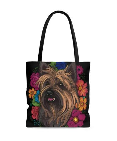 Floral Skye Terrier Tote Bag