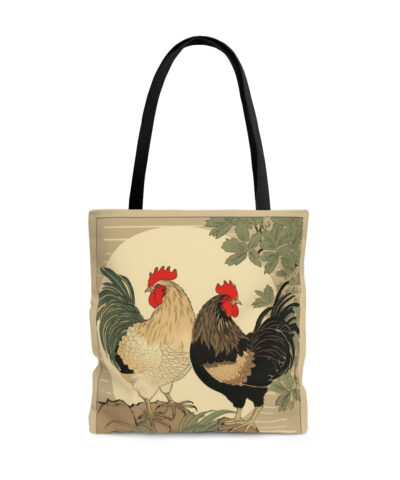 45127 400x480 - Two Japandi Style Roosters Tote Bag