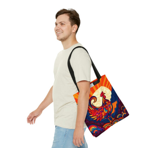 Meso-American Rooster at Sunrise Tote Bag