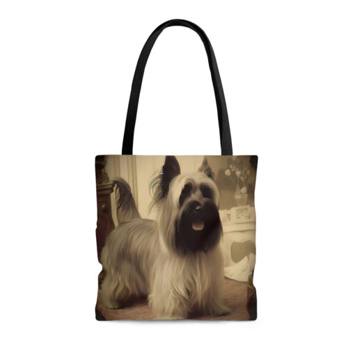Vintage Victorian Skye Terrier Tote Bag