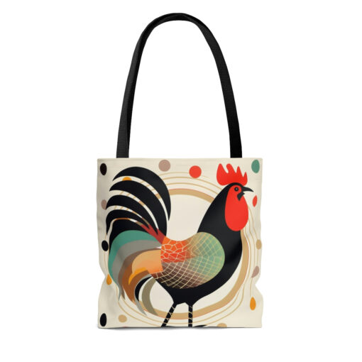 Mid-Century Modern Style Rooster Tote Bag