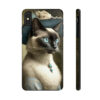 Victorian Lady Siamese Cat "Tough" Phone Cases