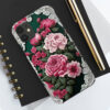 Vibrant Floral Design with Lace "Tough" Phone Cases