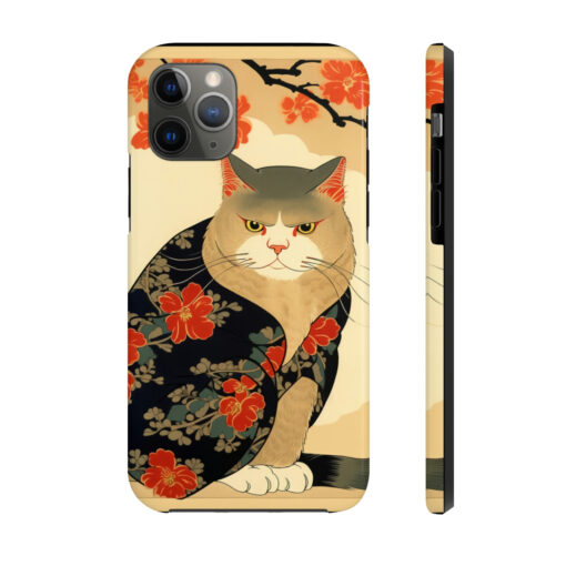 Japandi Mad Cat “Tough” Phone Cases
