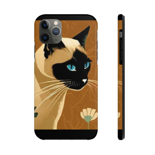 Japandi Siamese Cat “Tough” Phone Cases