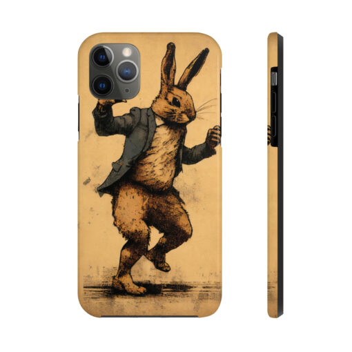 Vintage Victorian Jack Rabbit Dancing Print “Tough” Phone Cases