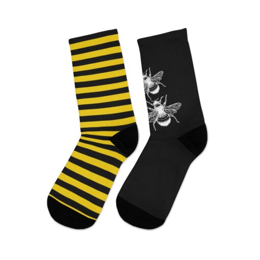 Bumblebee and Stripe Socks Bee Stripes Stripes Yellow Black