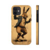 Vintage Victorian Jack Rabbit Dancing Print "Tough" Phone Cases