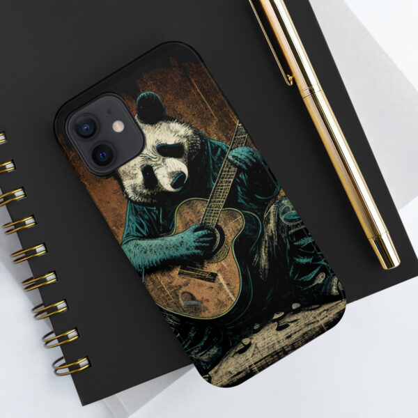 Grizzley Bear Playing Guitar “Tough” Phone Cases