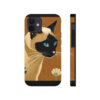 Japandi Siamese Cat "Tough" Phone Cases