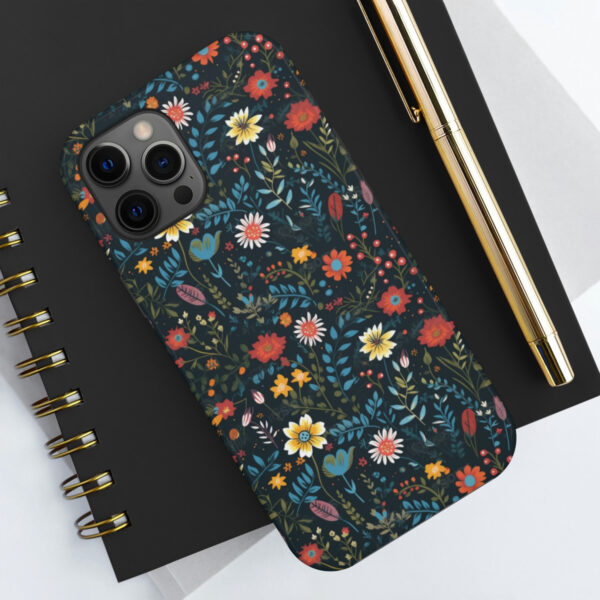 Folk Art Wildflower Design “Tough” Phone Cases