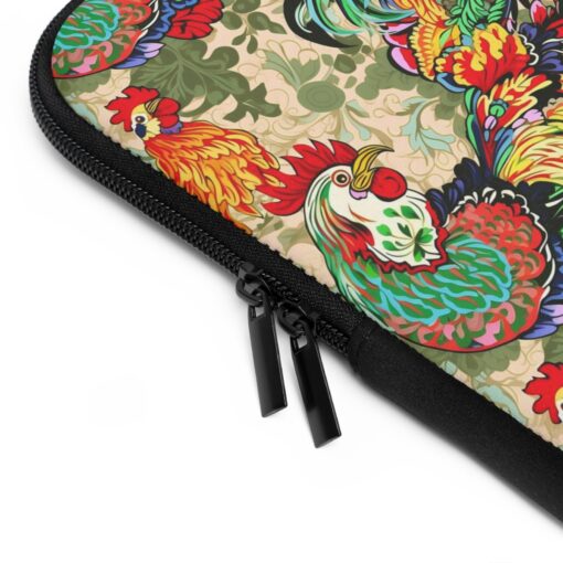 Japandi Rooster Pattern Laptop Sleeve
