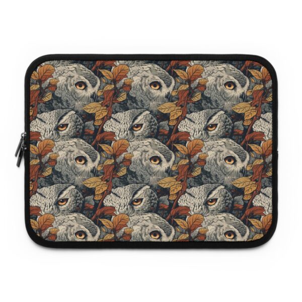 Japandi Style Owl Pattern Laptop Sleeve