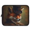 Vintage Victorian Red Fox Portrait Laptop Sleeve