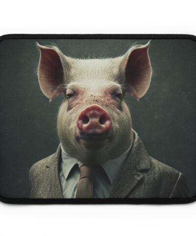 72553 150 400x480 - Vintage Victorian Pig Portrait Laptop Sleeve