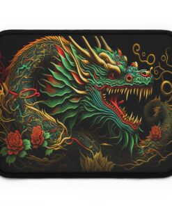 Vintage Chinese Dragon Laptop Sleeve