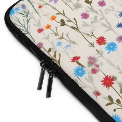BOHO Hand Drawn Wildflower Pattern Laptop Sleeve