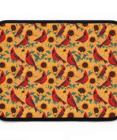 72553 48 400x480 - Folk Art Male Cardinals and Sunflowers Pattern Laptop Sleeve