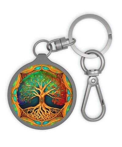 Tree of Life Keyring Keychain Tag